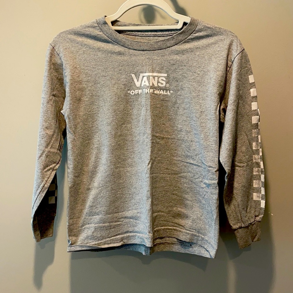 Kids Vans Shirt Ling Sleeve Size Small